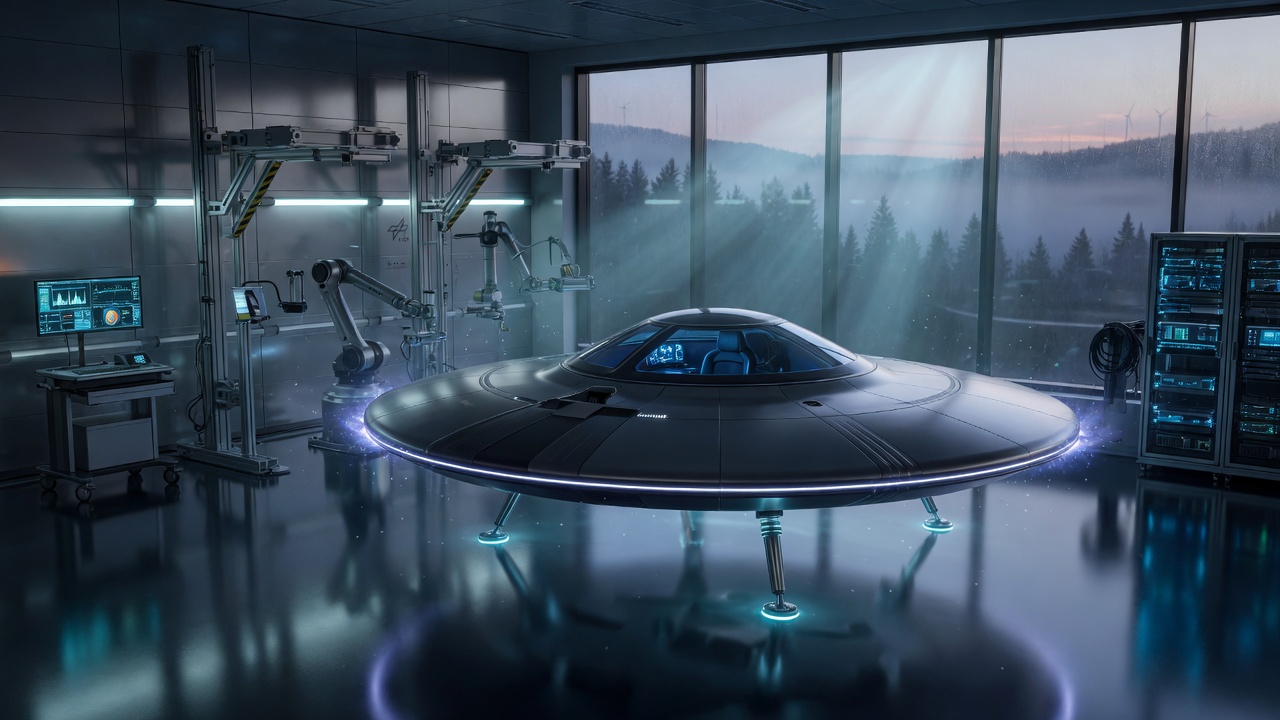 HYVEN Saucer in high-precision German aerospace integration laboratory